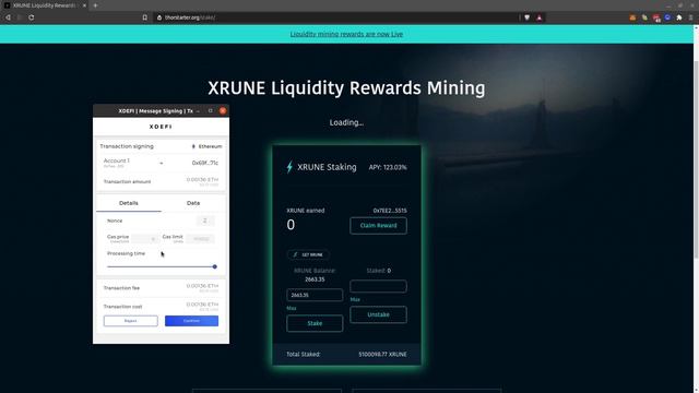 Thorstarter: staking XRUNE with xdefi смотреть онлайн