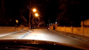 EVO Bangalore: Nissan Terrano Bi xenon fog lamp Projectors on road beam test