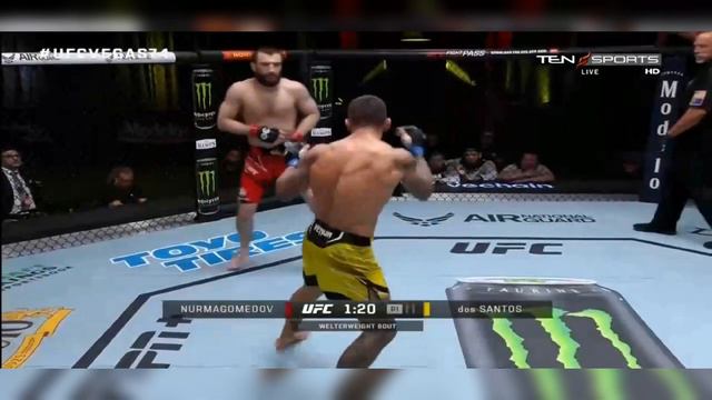 Abubakar Nurmagomedov Vs Elizeu Zaleski Dos Santos Full Fight