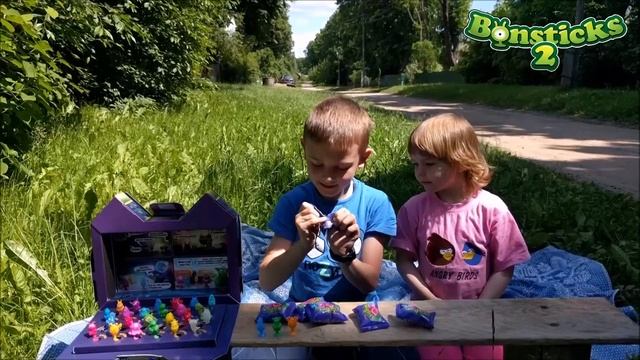 Бонстики 2 распаковка на природе. Полная коллекция. Bonsticks2 unpacking in nature. Full collection смотреть онлайн