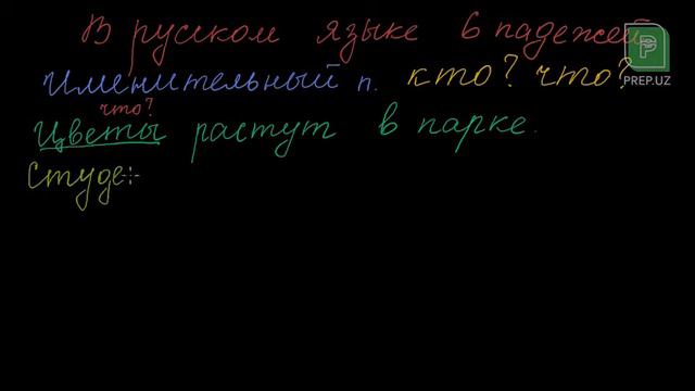 Rus tili - Именительный падеж (O'zbek tilida) // PREP.UZ смотреть онлайн