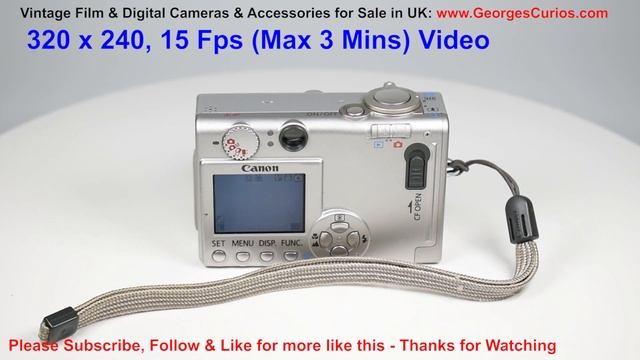 2003 Canon Digital IXUS 400 - CCD Digital Camera смотреть онлайн