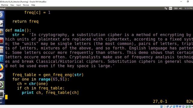 Frequency Analysis of English Alphabet смотреть онлайн