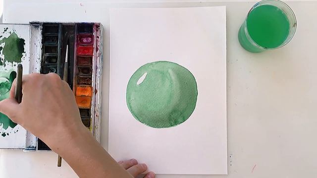 Рисуем арбуз. Как нарисовать арбуз. Арбуз акварель. Урок рисования. Drawing watermelon. смотреть онлайн