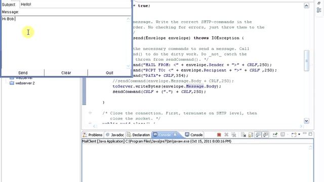 SMTP Mail Client in java by Ruslan Glybin.avi смотреть онлайн