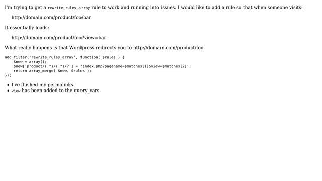 Wordpress: Help adding custom url, rewrite_rules_array смотреть онлайн