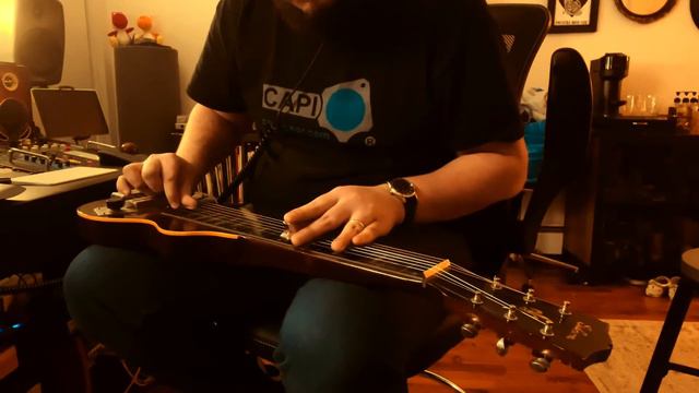 David Gilmour style Lap Steel Guitar - Gibson EH-125 1941 смотреть онлайн