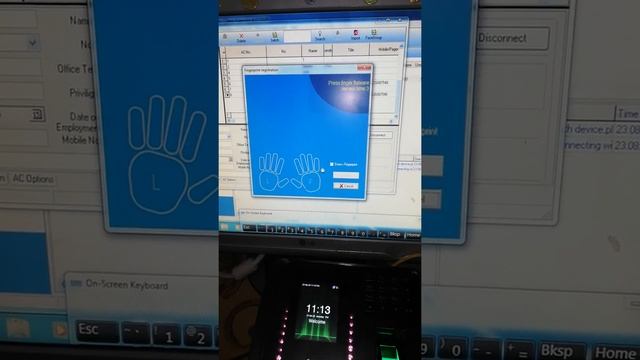 how to configure ZKTecco MB460 Device смотреть онлайн