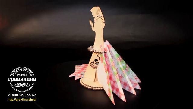 Салфетница Девушка в платке смотреть онлайн