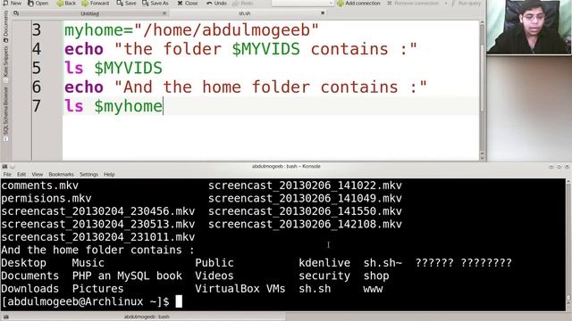 7- برمجة shell scripting | المتغيرات (2) مع مثال بسيط смотреть онлайн