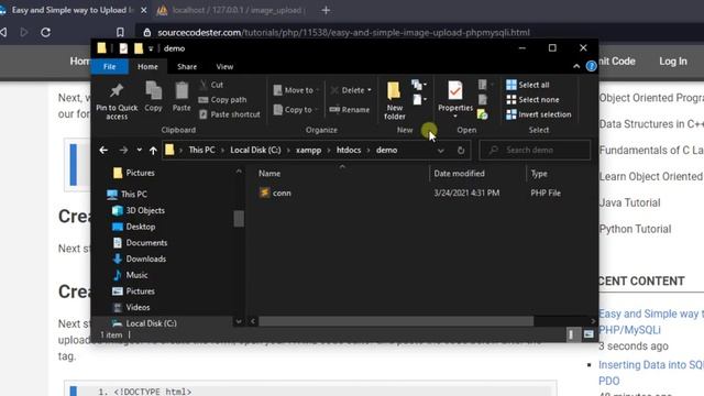 Easy and Simple way to Upload Image using PHP/MySQLi Tutorial Demo смотреть онлайн