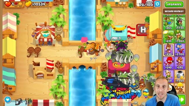 Bazaar CHIMPS Black Border - Bloons TD 6 смотреть онлайн