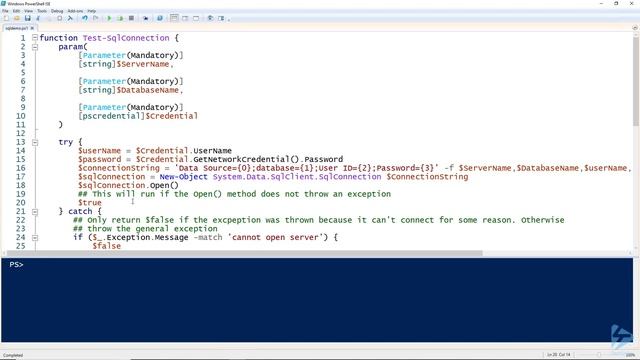 How To Quickly Test A Remote MS-SQL Database Connection With PowerShell смотреть онлайн