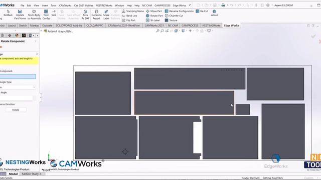 EdgeWorks- Automation For Solidworks CAMWorks NestingWorks