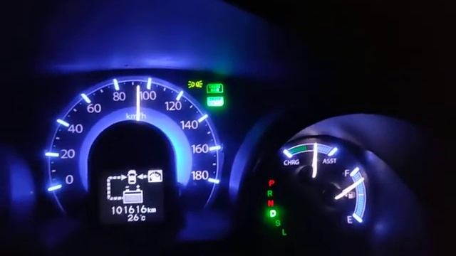 Работа гибридной системы при езде на круиз-контроль на Хонда Фит Шаттл гибрид ⚡ смотреть онлайн