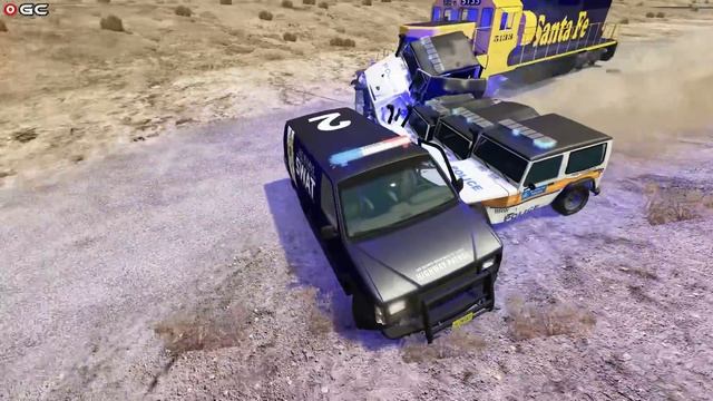 Cars VS TRAIN Railway Big Crashes #1 - BeamNg Drive смотреть онлайн