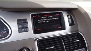 How to enter hidden green menu in Audi Q7 MMi 3G+