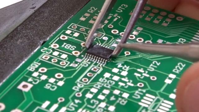 Пайка smd деталей TSSOP20 смотреть онлайн