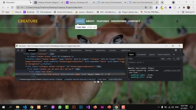 Web Project #02 Using HTML5 CSS3 Media Query Bootstrap5 #04 - Navbar смотреть онлайн