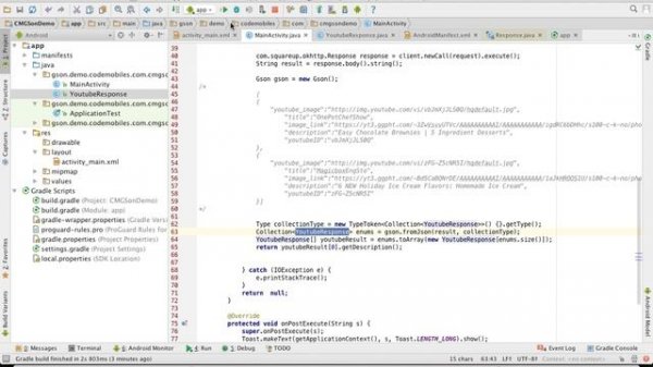 Android Dev: แปลง JSON เป็น Java Object ด้วย GSON Lib. - Workshop (ตอนที่ 1/2)