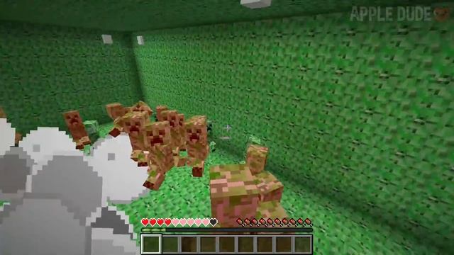 CREEPER x10 = COMBINE super rare CREEPER in one CREEPER in Minecraft ! смотреть онлайн