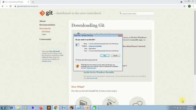 How to download and install git for windows | part 1 | install git to use git hub easily. смотреть онлайн