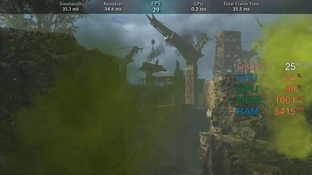 GeForce GTX 650 -- Intel Core i3-8100 -- Middle Earth Shadow of War Benchmark смотреть онлайн