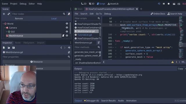 How to make a procedural mesh using ArrayMesh in Godot смотреть онлайн
