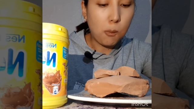 Mukbang, Asmr, Dry crunch, Kyrgyz red, Сухой хруст глины с глотанием Влог Мери смотреть онлайн