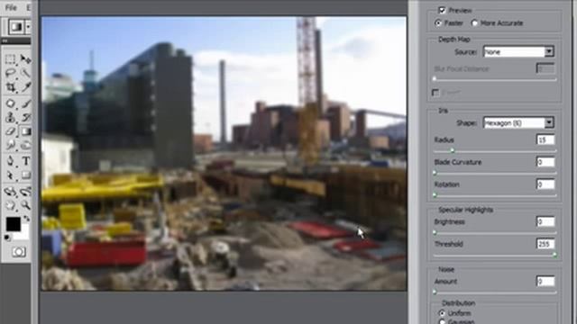 Fake Miniature Effect : Photoshop