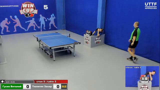 18:30 Гусев Виталий 1-3 Тюлягин Захар стол 5 ЮГ-3 22.08.20 смотреть онлайн