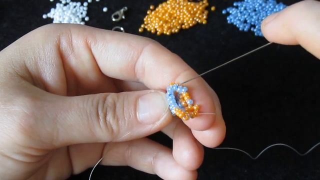 DIY.Браслет из бисера цветочный. Floral Tubular netted ? Bracelet смотреть онлайн