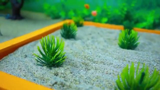 DIY Farm Diorama with house cow, barn | mini hand pump supply water for farm animals #1182 смотреть онлайн