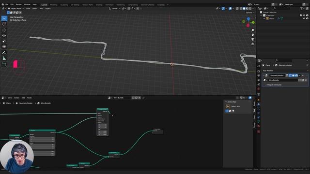 Turn Edges Into Wire Bundles With Geometry Nodes - Blender Tutorial смотреть онлайн