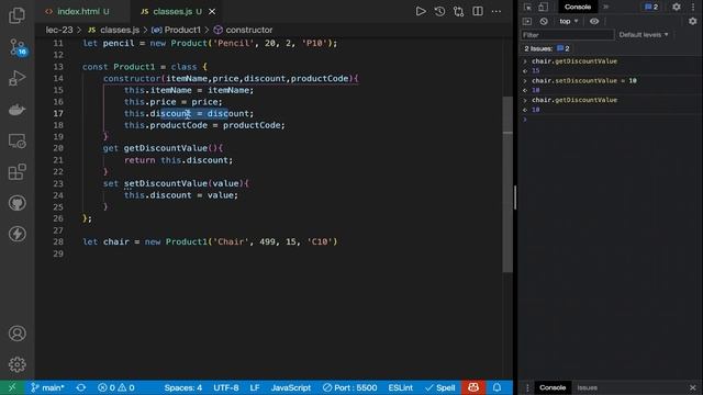 What is a Class? Javascript Lecture 22 | Web Development Course смотреть онлайн