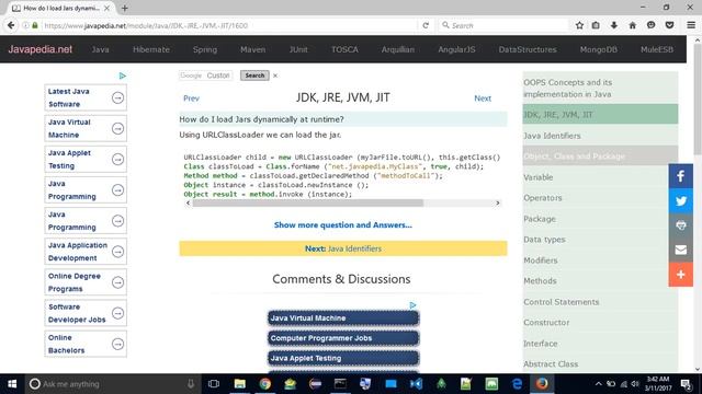 How do I load Jars dynamically at runtime?
| javapedia.net смотреть онлайн