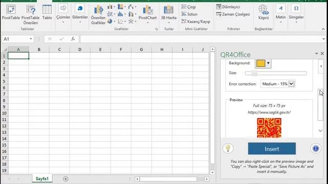 Microsoft Office Excel Dersleri - 70 - Excel QRKod oluşturma смотреть онлайн