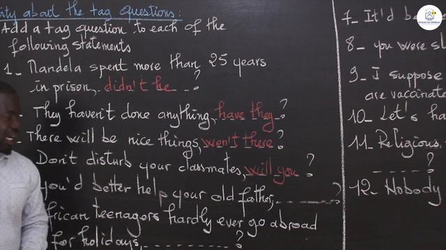 Exercices - Première - Anglais : Revision / Activity about the tag questions / Mr Soumaré смотреть онлайн