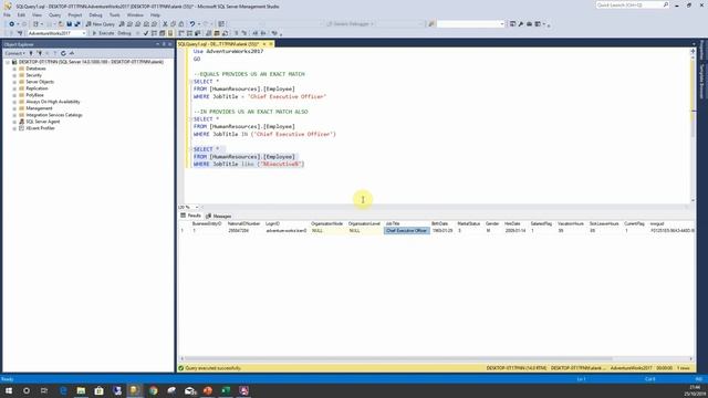 SQL LIKE OPERATOR - A BEGINNER SQL SERVER TUTORIAL смотреть онлайн