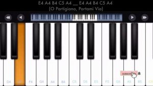 Bella Ciao Piano Tutorial | Beginner Piano Songs | Easy Piano Songs