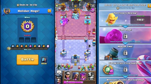 CLASH ROYALE NEW EVENT HOLIDAY HOGS!/BEST DECK STRATEGY TO WIN THE EVENT AND NEW UPCOMING EVENT смотреть онлайн
