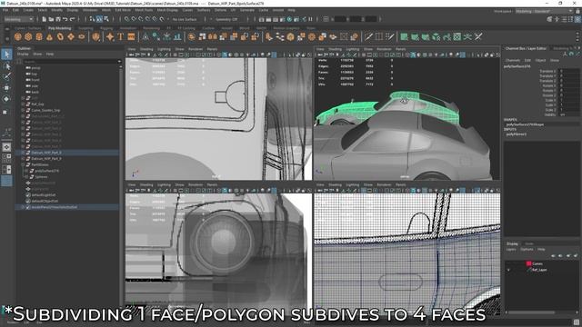 3D Car Modeling - How to Model Car Body Details смотреть онлайн