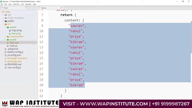 Ch-5 Vue js - loop in vue js | v-for directive in vue js | loop error v-bind:key in vue js in hindi смотреть онлайн