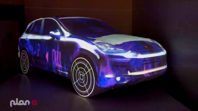 Porsche Cayenne 3D Mapping Projection