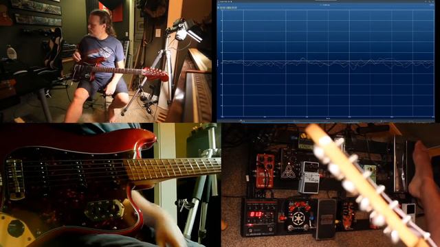 Ambient Improv Jam with Fender Bass VI Phase 90 Electric Mistress Univibe power-wah Shoegaze pedals смотреть онлайн