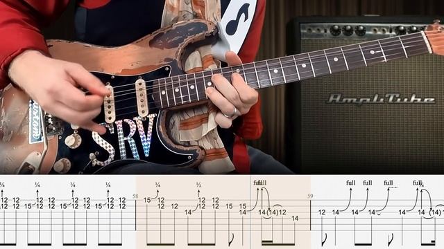 Pride and Joy - Stevie Ray Vaughan (Табулатура) Guitar Tutorial TABS смотреть онлайн