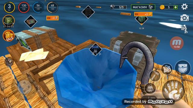 Первые ощущения и сложности в Рафт. Ocean Nomad: Выживание на плоту - Симулятор #1 смотреть онлайн