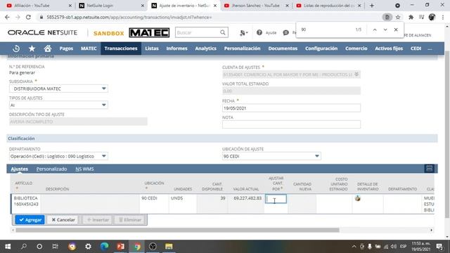 Curso Básico Oracle Netsuite: 4.1-.Ajuste de Inventarios смотреть онлайн