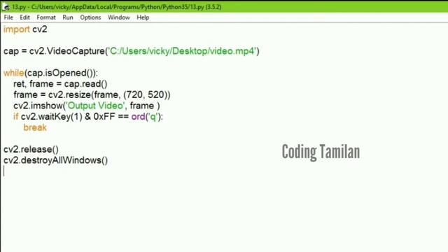 #17 IMPORT VIDEO USING OPENCV PYTHON | HOW TO PLAY A VIDEO USING PYTHON | How To Import Video Pytho смотреть онлайн