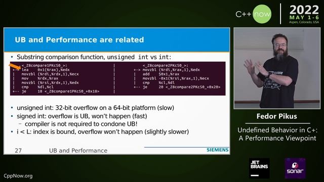 Undefined Behavior in C++: A Performance Viewpoint - Fedor Pikus - CppNow 2022 смотреть онлайн